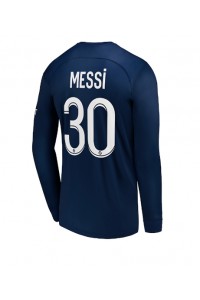 Paris Saint-Germain Lionel Messi #30 Voetbaltruitje Thuis tenue 2022-23 Lange Mouw